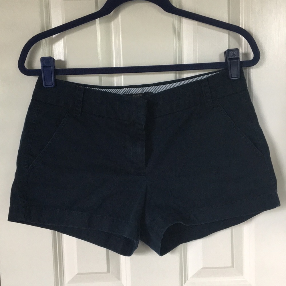 J. Crew Navy Chino Cotton Shorts Size 4